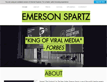 Tablet Screenshot of emersonspartz.com